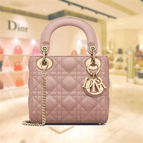 lady dior micro pink|lady dior mini price.